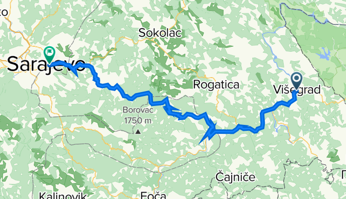 Višegrad Goražde Pale Sarajevo