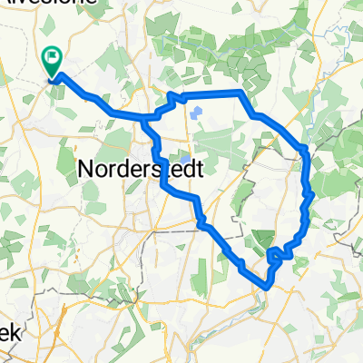 Ellerau-Tangstedt Wulksfelde-Alsterwanderweg bis Poppenpüttel