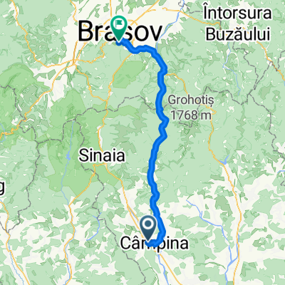 campina - brasov (via valea doftanei - sacele)