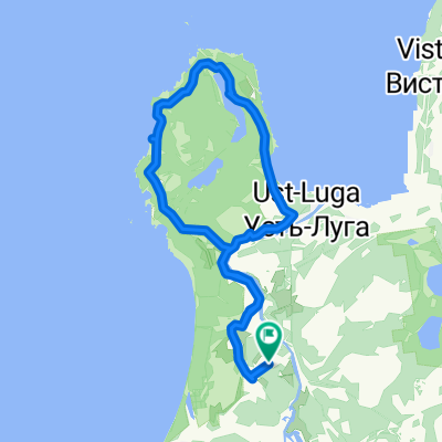 Kurgalskiy Poluostrov: Volkovo - Bolshoe Kuzemkino - Tiskolovo - ozero Lipovskoe - Rodnik - Finskiy zaliv - Preobrazhenka - Volkovo