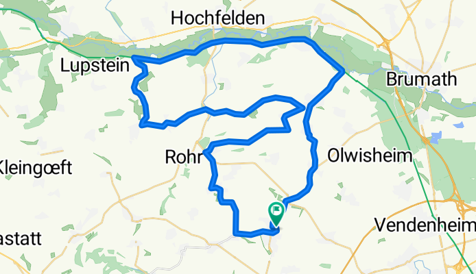 Kochersberg -plat et côtes - Variante