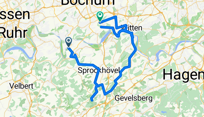 Auf alter Bahntrasse durch die Elfringhauser Schweiz