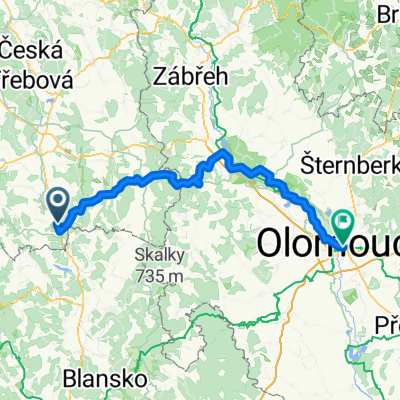 Březová nad Svitavou - Olomouc