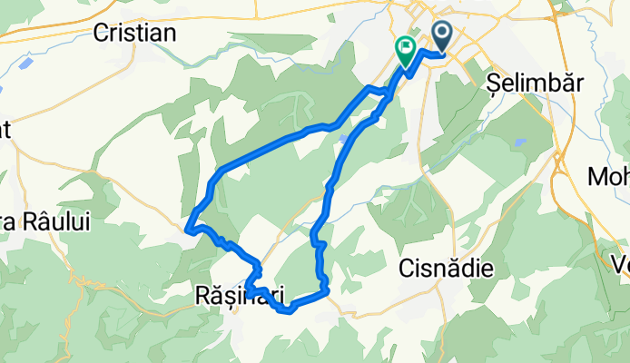 Sibiu - Poplaca - Rasinari - Str. Ciresului - Cisnadioara - Sibiu