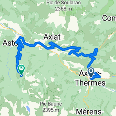 Ax Les Thermes - Col de Marmare - Caussou  Les Cabannes - Plateau de Beille