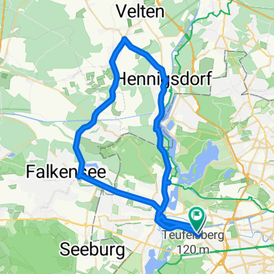 50 Km  Spandau - Schönheide - Tegel - Spandau