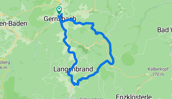 Gernsbach - Teufelsmühle - Forbach - Gernsbach
