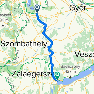 Fertő-tó - Balaton kerékpáros útvonal
