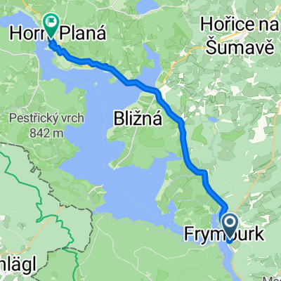 Frymburk - Horní planá nádraží