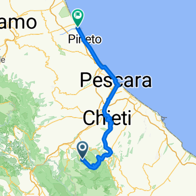 Abruzzen '09 Tour 3: zum Giro auf den Passo Lanciano, via Chieti und Pescara nach Scerne