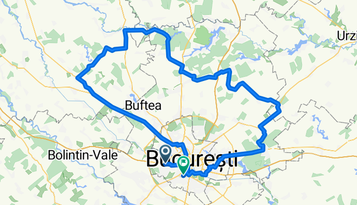 bucuresti - branesti - gagu - balotesti - peris - ghimpati - tartasesti - bucuresti 