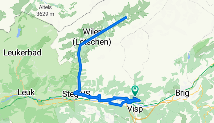 Eggen - Fafleralp - Raron - Ausserberg - Eggen