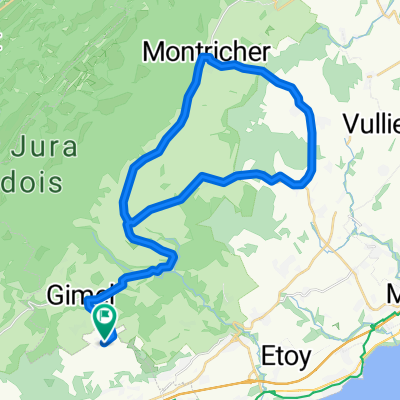 essertines round trip 40kms 