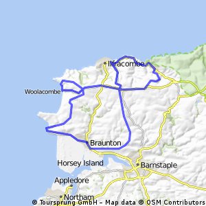 Marwood to Combe Martin hills