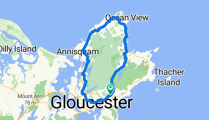 23mi Long route Rockport