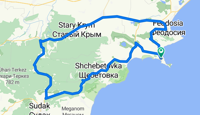 Krug 100km Orjo-StarKrim-Sudak-Koktebel