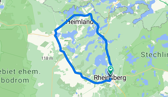 Rheinsberg - Zechlinerhütte - Rheinsberg