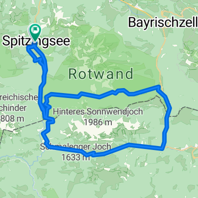 vom Spitzingsee - ums ht. Sonnwendjoch - über den Elendsattel