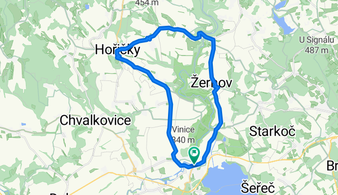 Rychlý okruh Česká Sklalice - Hořičky - Červená Hora - Česká Skalice