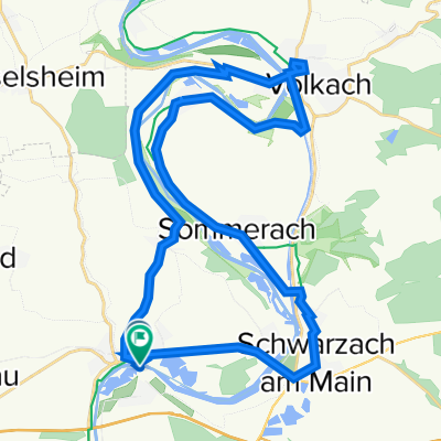 Mainschleife: Mainsondheim-Volkach retour