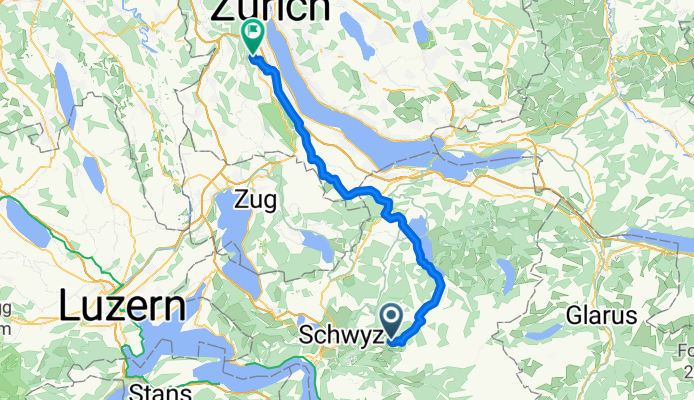 Ibergeregg - Einsiedeln - Hirzel - Leimbach