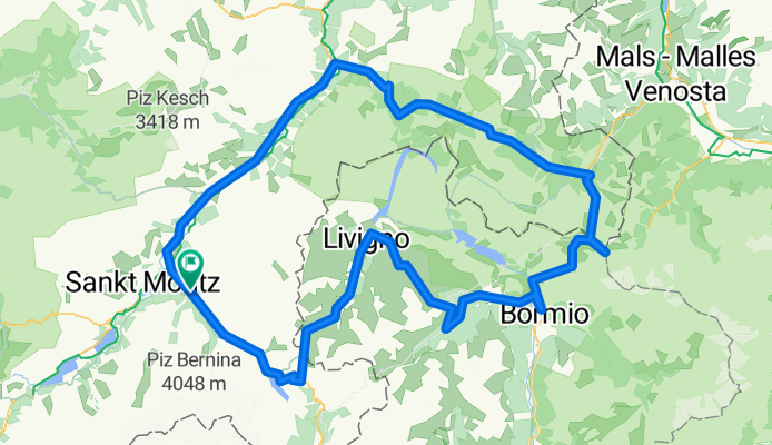 Pontresina, Bernina-Pass, Stelvio, Umbrail, Zernez, Pontresina
