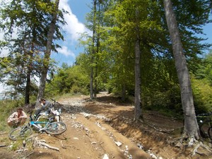 Hebe Bild 1 entlang der Bikemap-Route "Azuga - Prislop - Secaria - Comarnic" hervor Hebe Bild 1 entlang der Bikemap-Route "Azuga - Prislop - Secaria - Comarnic" hervor