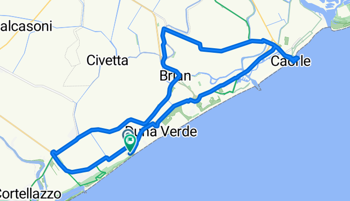 Kurze Runde Erecla Mare über die Weinfelder