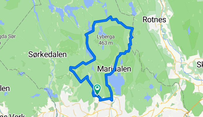 Sognsvann, Maridalen, Sørbråten, Movann, Tømte,Sjærsjøen, Ullevålseter,Tryvannstua, Sognsvann