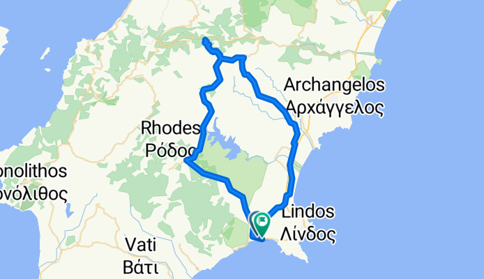 Lindos - Laerma - Apollona - Profitis Ilias - Malonas - Lindos