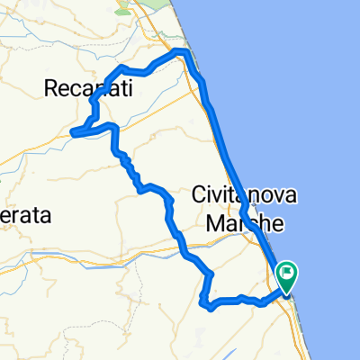 Porto Sant'Elpidio - Sant'Elpido a Mare - Monterosario - Recanati - Porto Recanati - Porto Sant'Elpidio