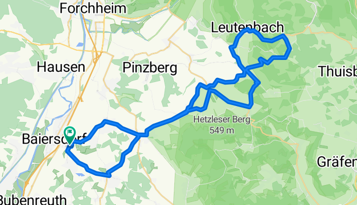 Baiersdorf Kuzrunde ca.40km