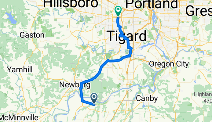 Champoeg to Beaverton