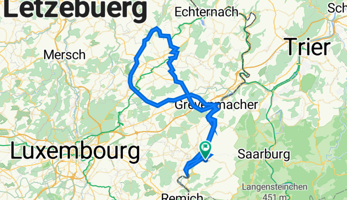 Tour de Luxembourg 2014 - RTF des Radsportclub Obermosel Wincheringen 1983 e.V. - 71 km Strecke