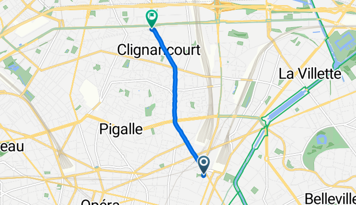 Rue du Faubourg Saint-Denis 107b - Boulevard Ornano 83