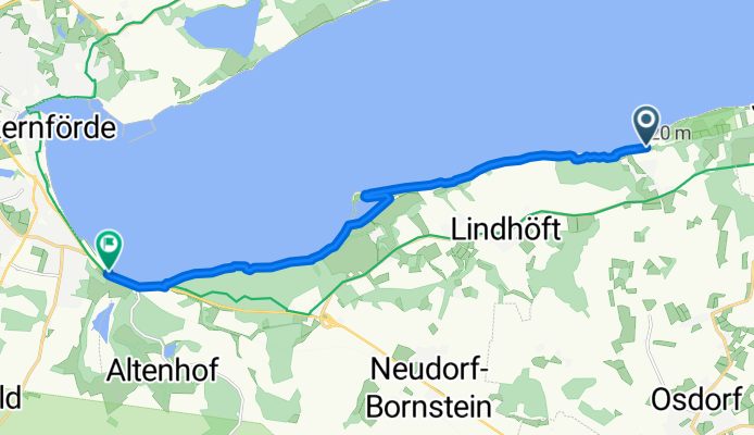 von NOER nach EGGE am Strand entlang