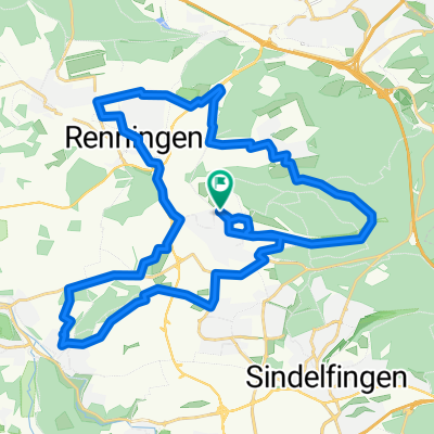 Magstadt - Hölzersee - Warmbronn - Renningen - Magstadt - Grafenau - Maichingen - Magstadt