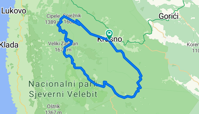 Krasno Polje - Zavižan - Krasno Polje
