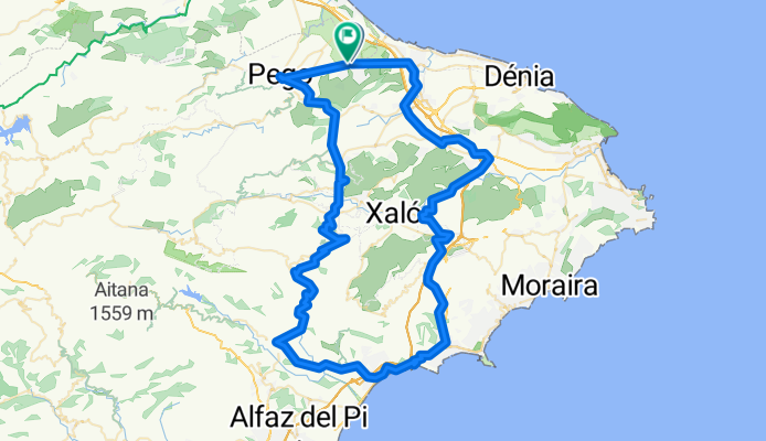 Pego - Pedreguer - Lliber - Bernia - Calpe - Callosa - Tarbena - Sagra - Pego