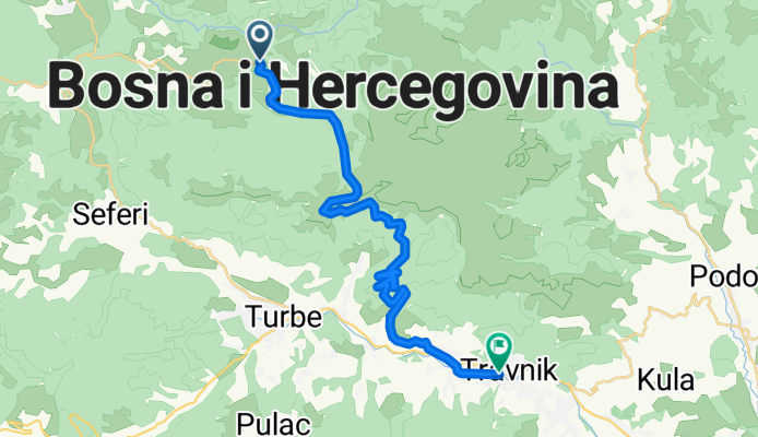 MONTAGNE DI  VLASIC - TRAVNIK