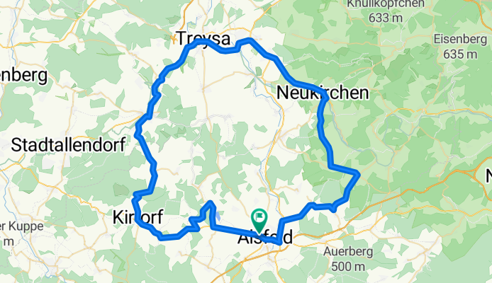 Alsfeld - Kirtorf - Neustadt - Schwalmstadt - Neukirchen - Alsfeld