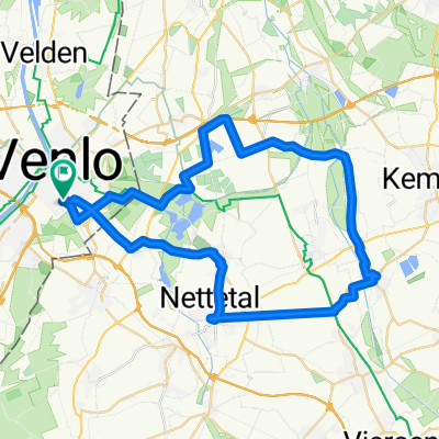 Venlo - Blaue Lagune - Breyel - Hinsbeck - Krikelbecher see - Venlo