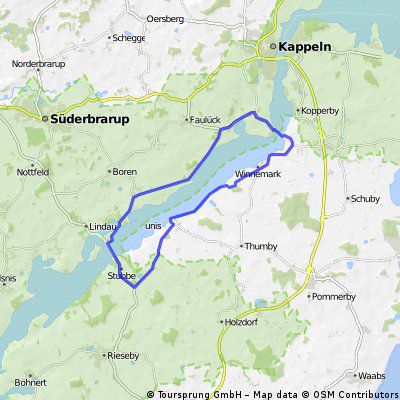 Schleiufertörn 17 - ab Sieseby über Arnis - Radroute - 🚲 Bikemap