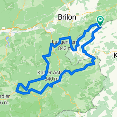 Sauerlandtour, zwei Länder-Schleife CLONED FROM ROUTE 579953