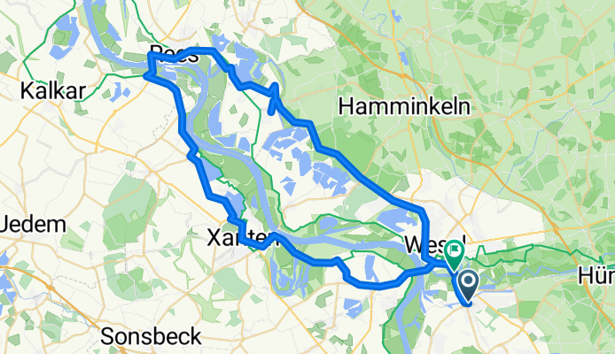 Friedrichsfeld - Xanten - Rees - Wesel