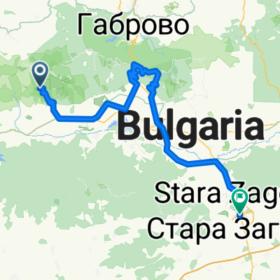 хижа Тъжа - Шипка - Стара Загора 