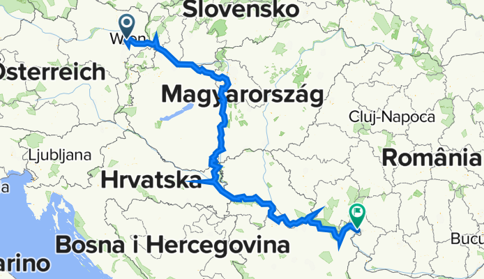 EuroVelo6: Viena --Drobeta-Turnu Severin