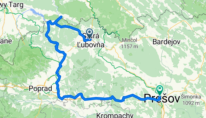 Stará Ľubovňa, Červený Kláštor, Prešov
