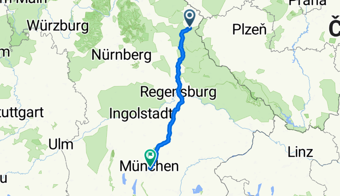 Plößberg - Regensburg - München