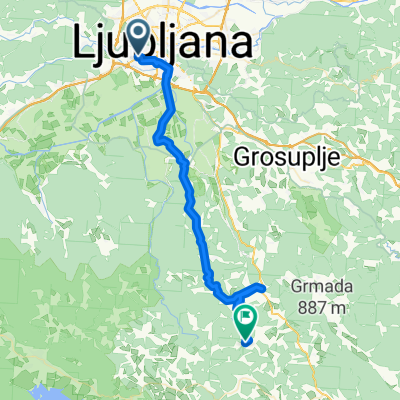 Ljubljana - Ig - Kurešček . Velike Lašče